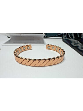 Coppervast Livepure Copper Bracelet Adjustable Healing Magnetic Rose Gold New